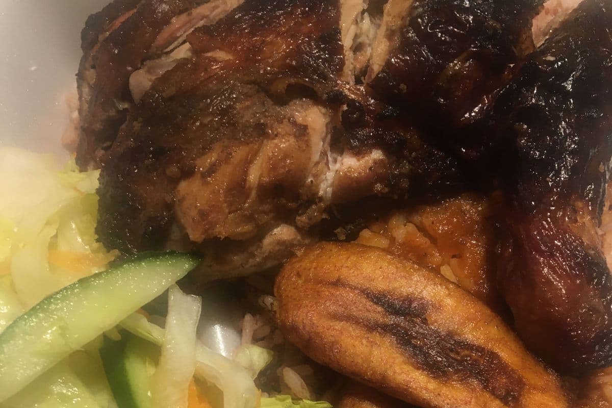 Repas Poulet Jerk / Jerk chicken meal