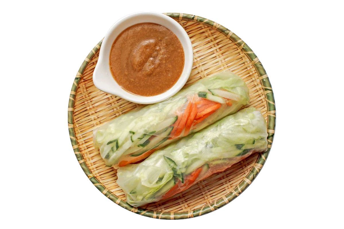 V2. Vegetarian Rice Paper Rolls (2 pcs)