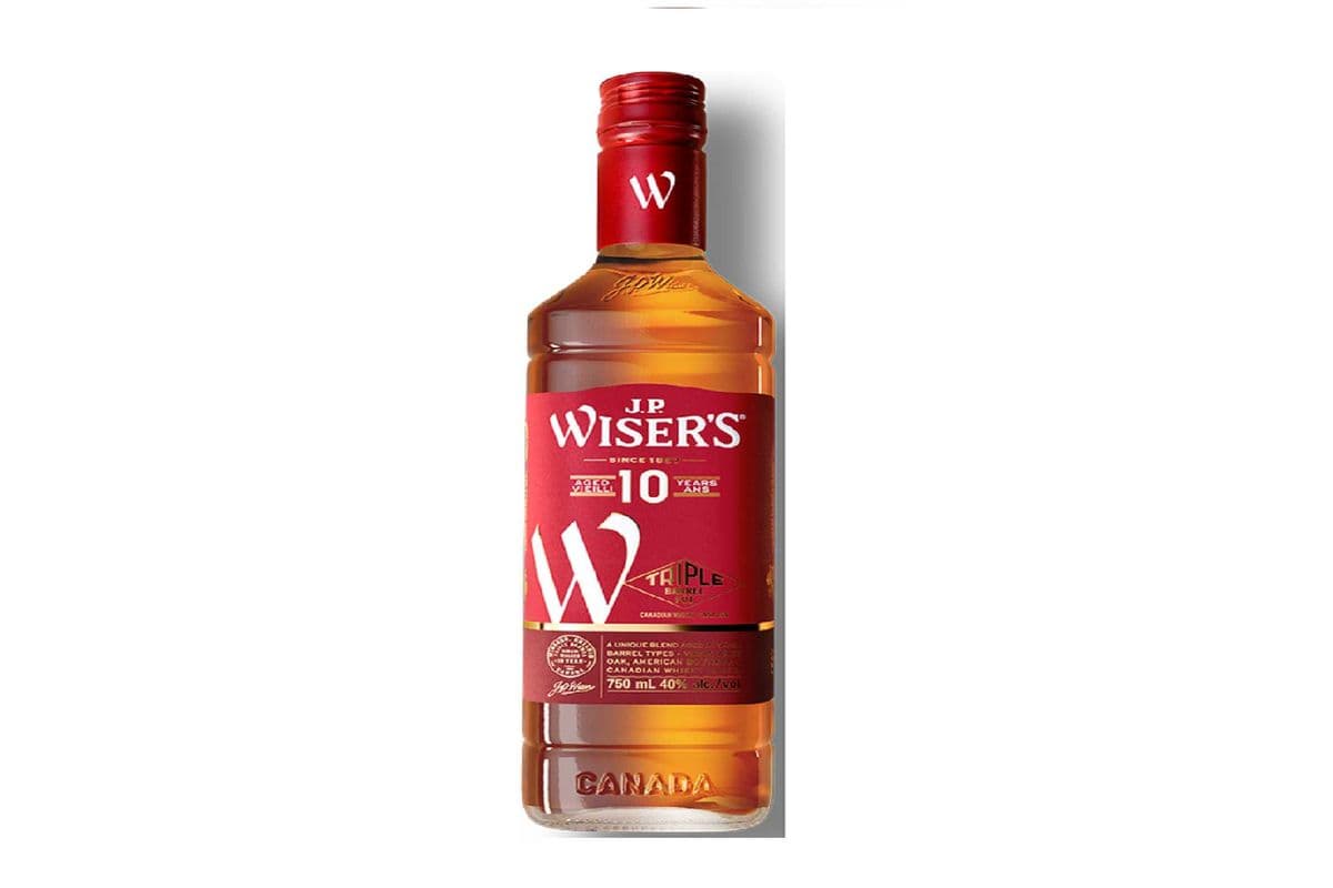 877328 - J.P. WISER'S 10YO CANADIAN WHISKY (1 x 750ml)