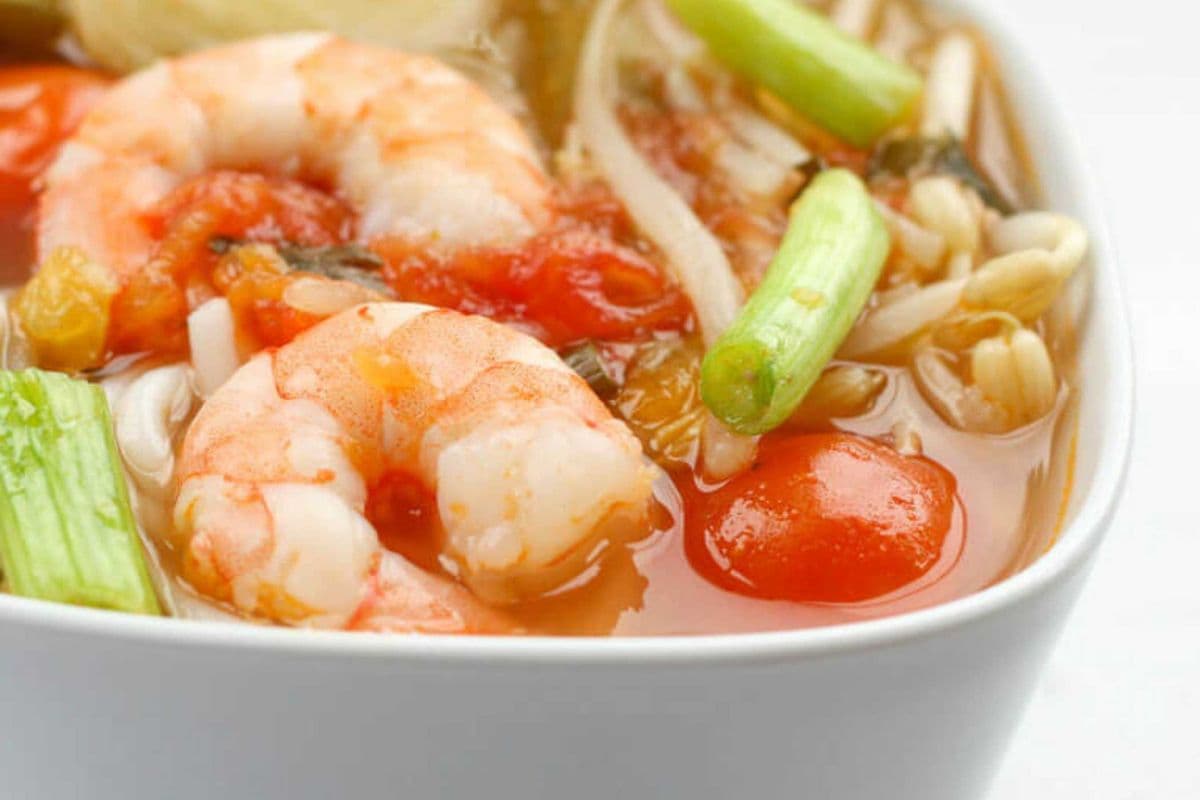 Sweet and Sour Shrimp Soup