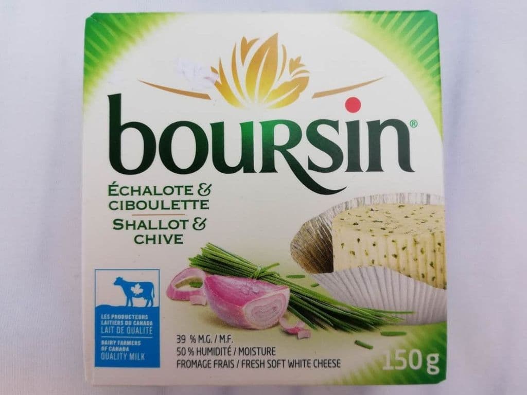 BOURSIN SHALLOT & CHIVE CHEESE 150G