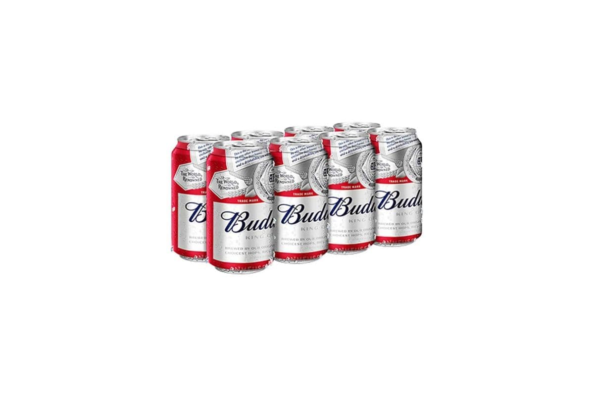 Budweiser 8 Pack Cans (8 x 355ml)