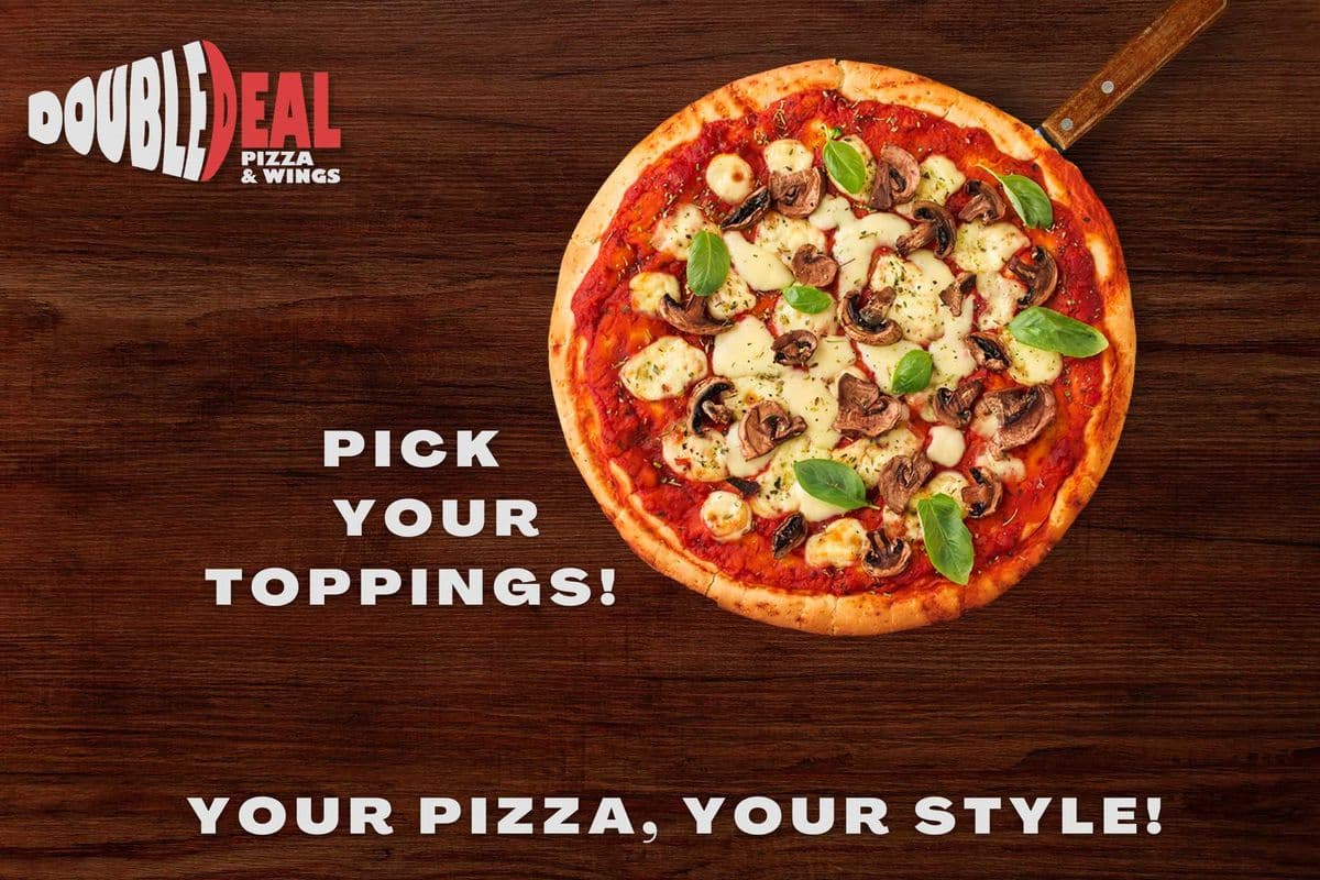 1 Small Pizza with 3 toppings (10")