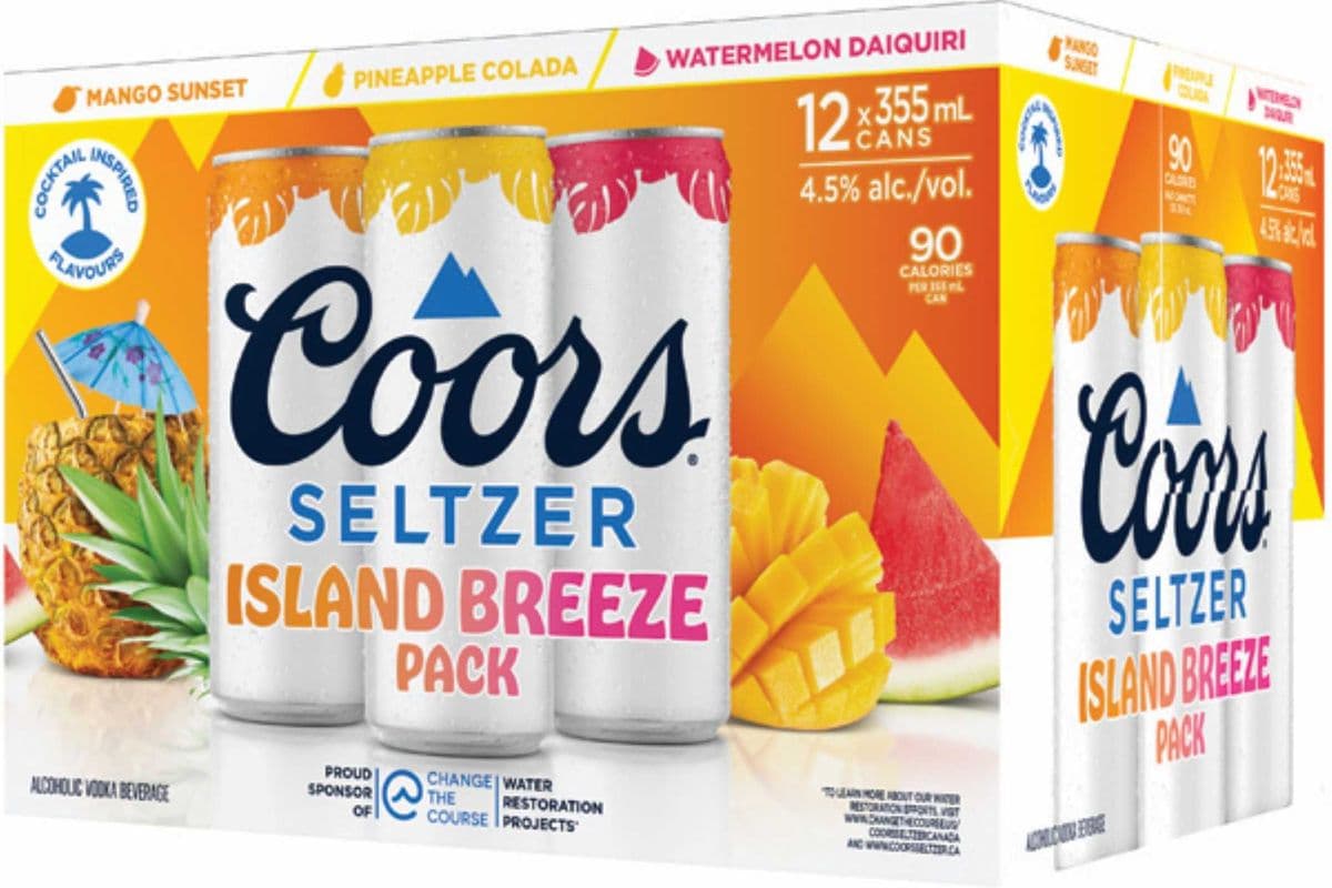Coors Seltzer Island Breeze Pack 12x355ml (1 x 355ml)