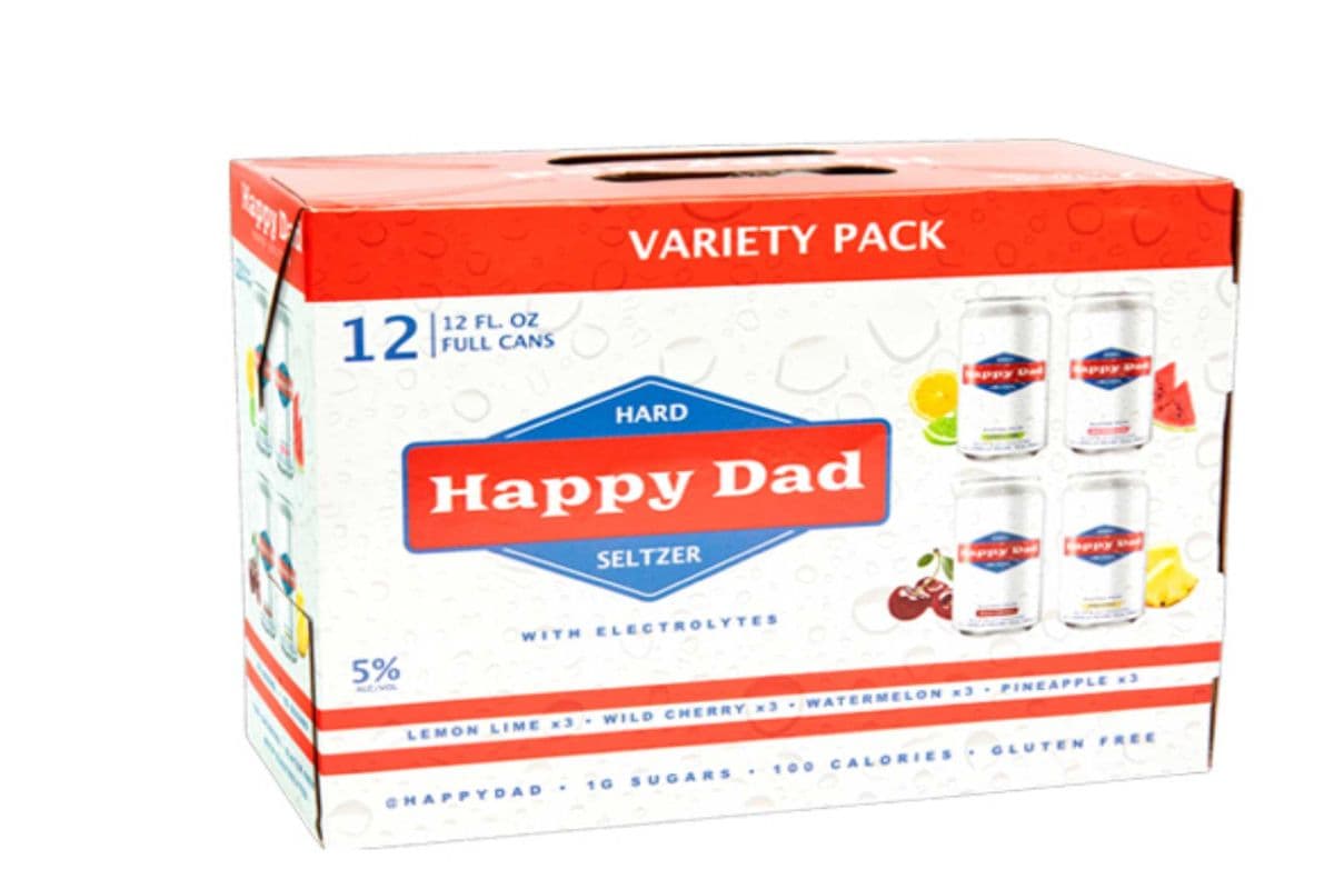 Happy Dad Hard Seltzer Variety (12 Pack) (12 x 12x355ML)