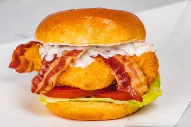 Chicken Bacon Ranch Burger