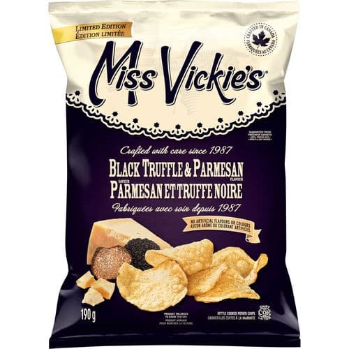 Miss Vickie's Parmesan et Truffe Noire 190g/ Miss Vickie's Black Truffle & Parmesan 190g