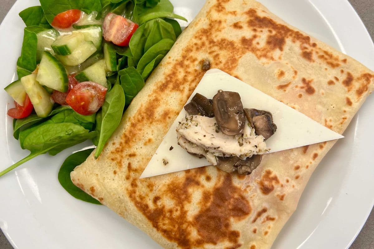 Chicken & Mushroom Crepe