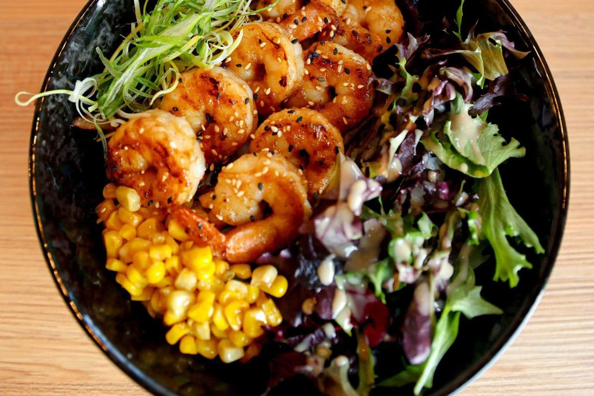 Garlic Shrimp Donburi