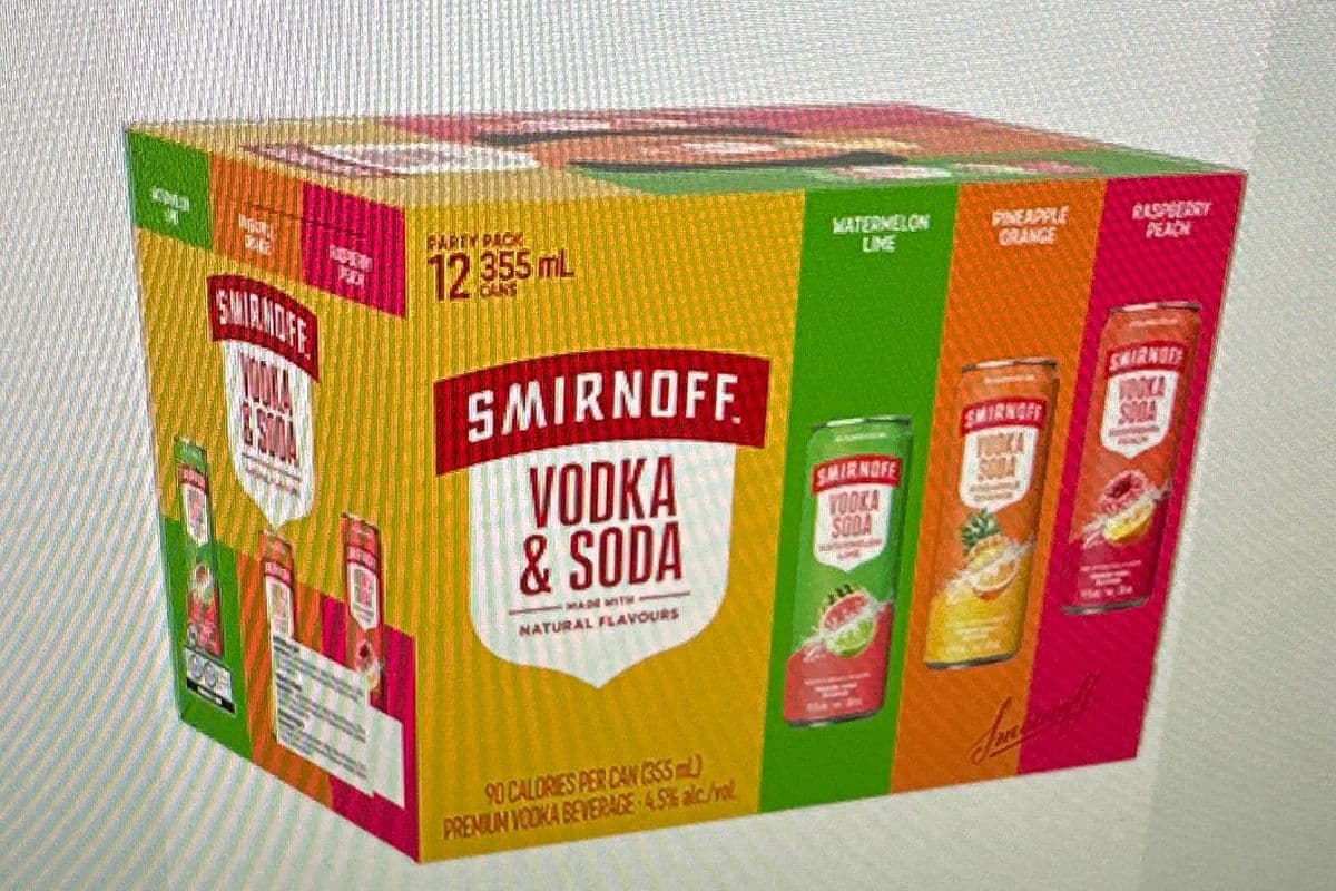 Smirnoff Vodka and Soda Party 12 Cans (12 x 355 ml)