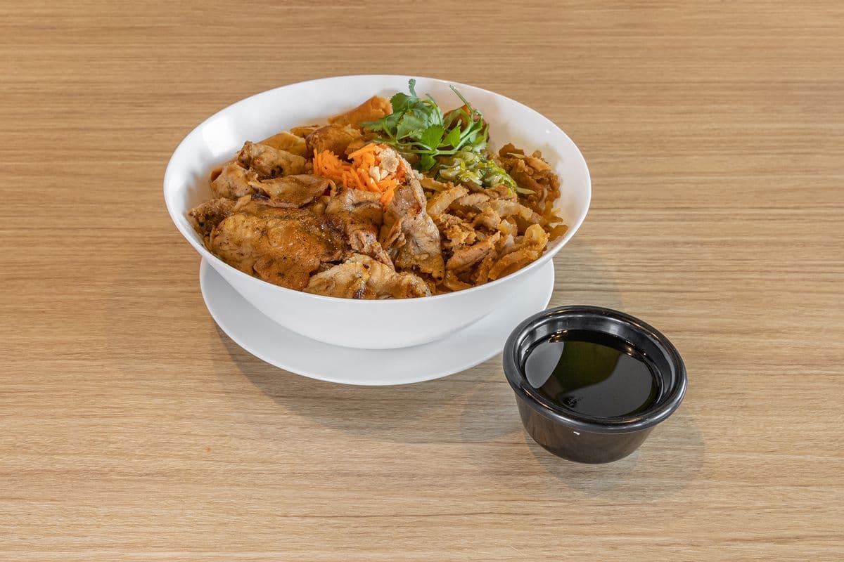 18. Shredded Pork, Grilled Pork, and Pork Spring Rolls Vermicelli