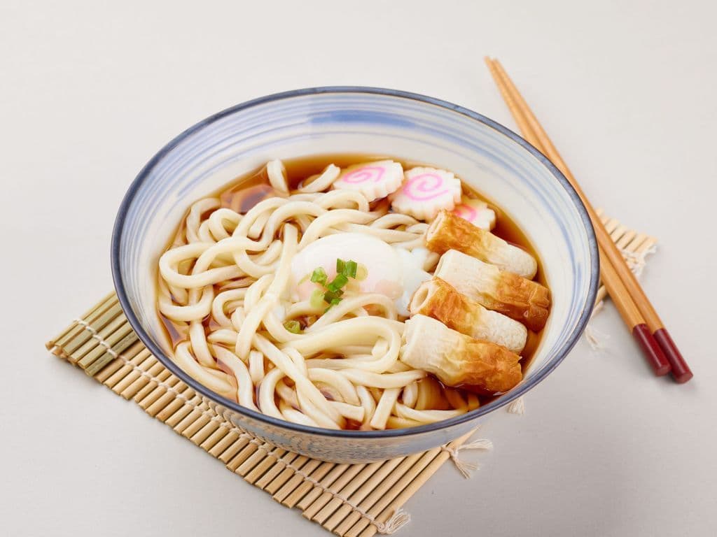 Kitsune Udon Soup 柴魚高湯烏冬麵