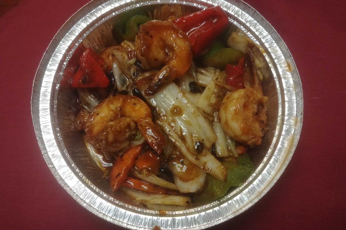 27. Crevettes à la sauce de fèves noires / Black Bean Sauce Shrimps