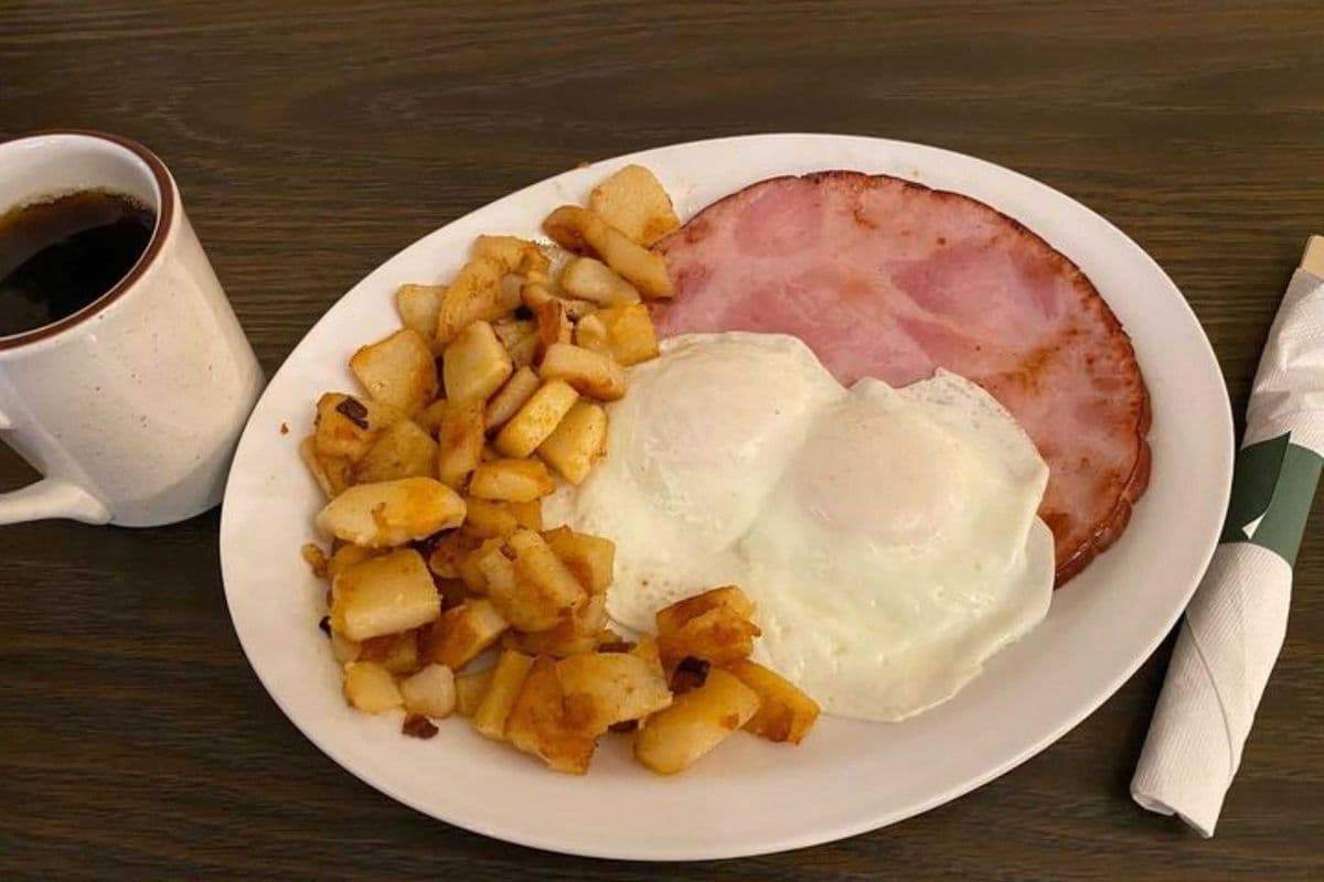 Ham and Two Eggs