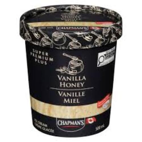 Chapman's Super Premium Créme Glacée Vanille Miel 500ml/ Chapman's Super Premium Ice Cream Vanilla Honey 500ml