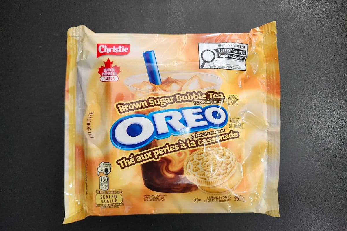Biscuit OREO Thé aux perles à la cassonade / Brown Sugar Bubble Tea Flavour Cream
