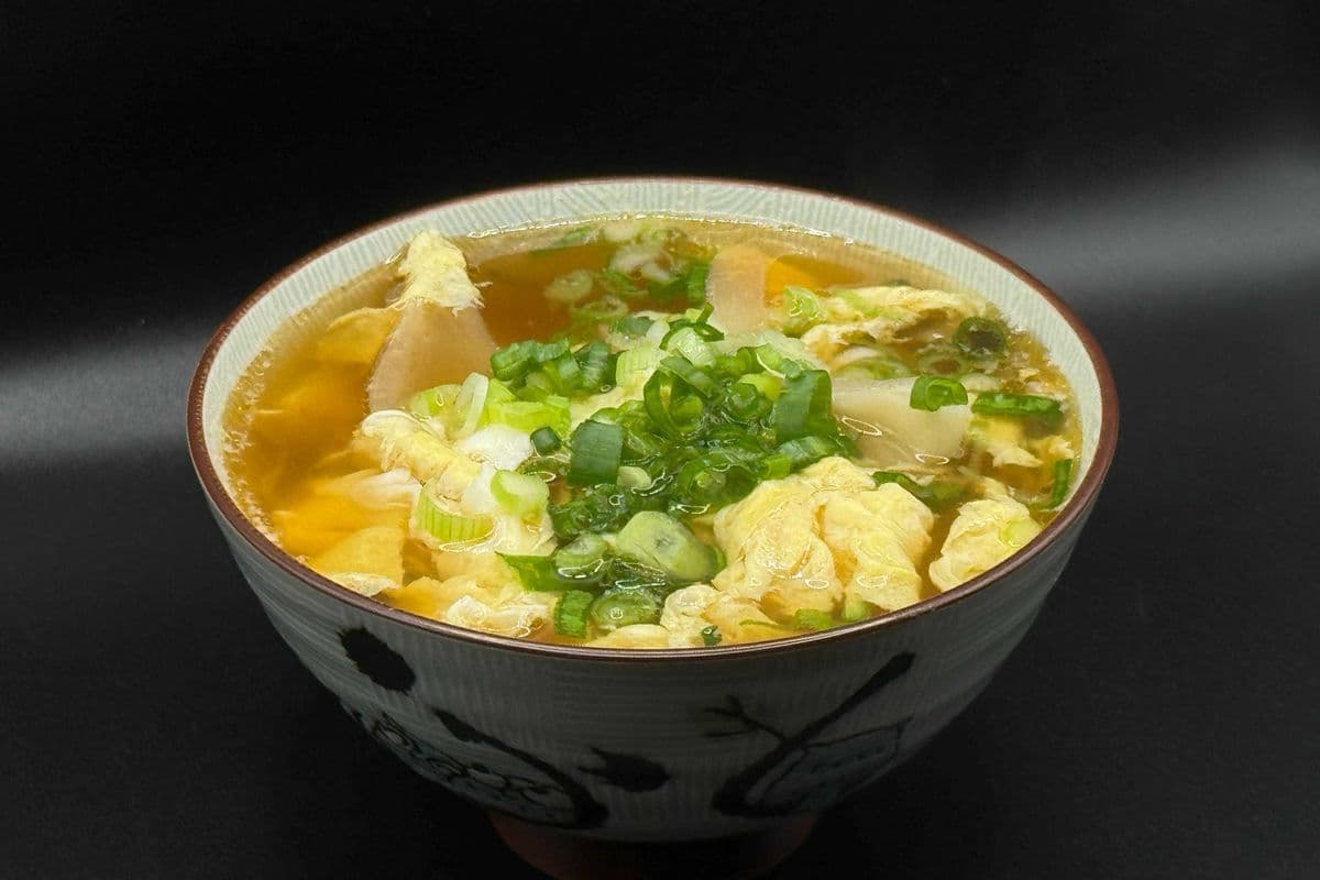 Beef gyoza soup