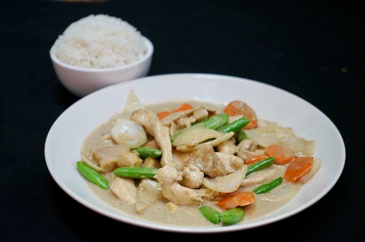 42. Thai Green Curry Chicken with Rice