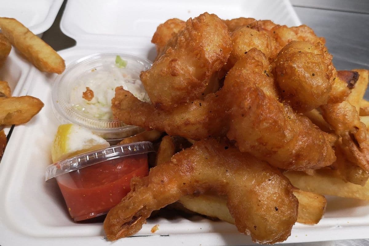 Large Seven Deep Fried Prawns