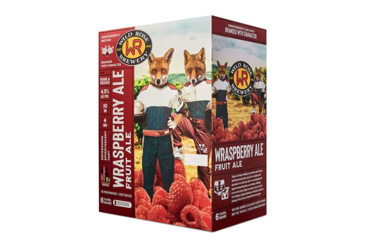 Wild Rose Wraspberry Ale (Fruit Ale) (4 Cans) (1 x 473ml)