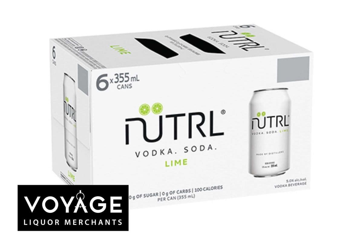 Nutrl Lime Vodka Soda (6 x 355 ml)