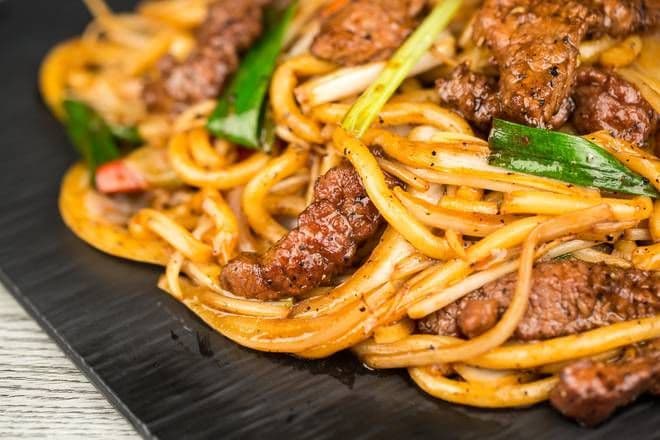 Black Pepper Steak Udon