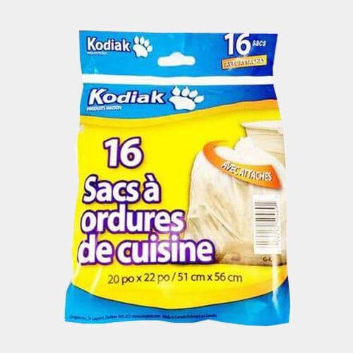 16 Sacs à ordures de cuisine / 16 Kitchen Garbage Bags
