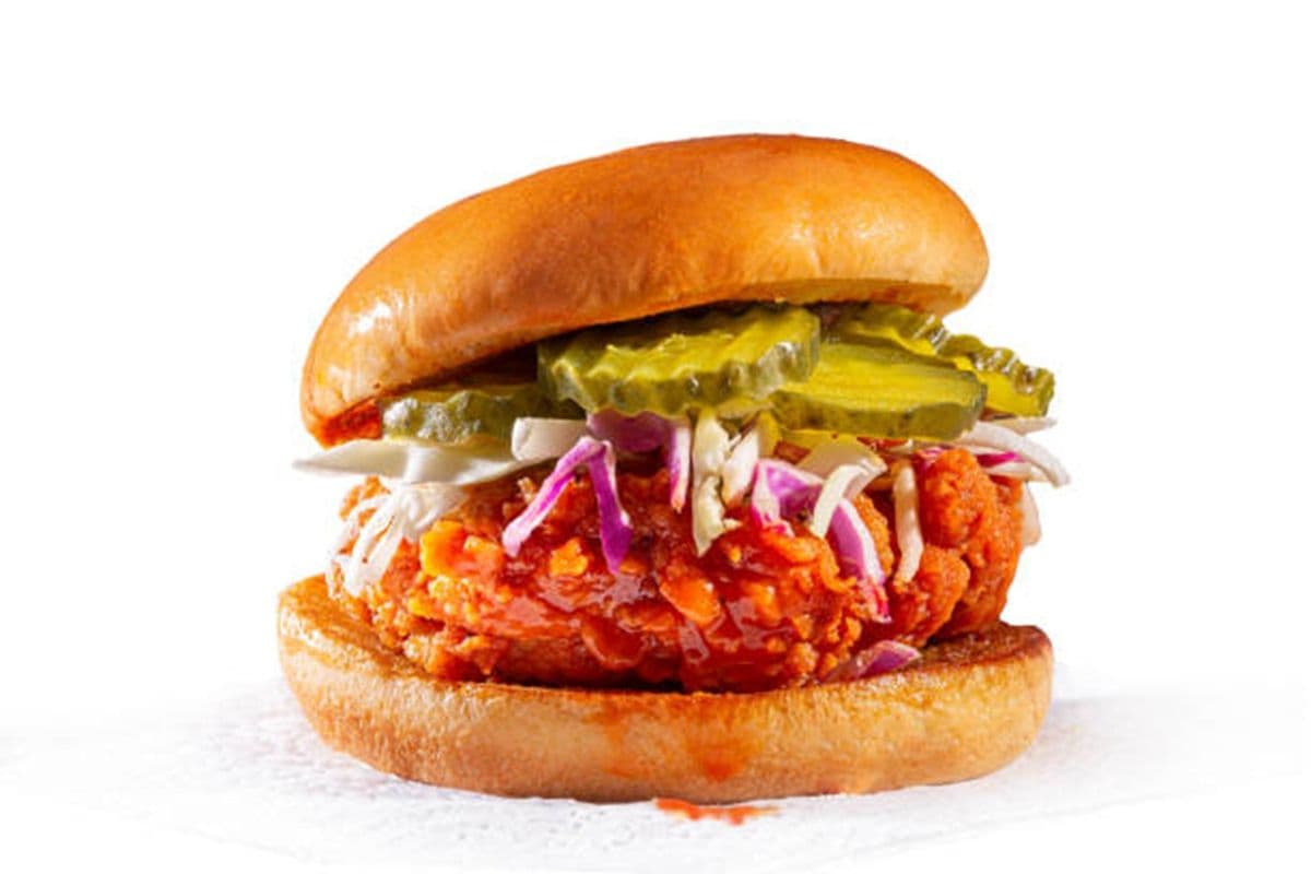 Buffalo Fried Chicken Burger