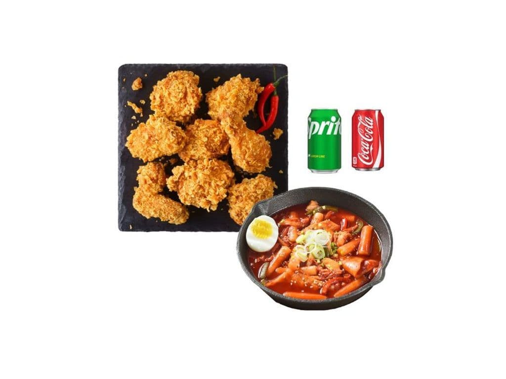 Chicken & Spicy Dduk Bokki Combo
