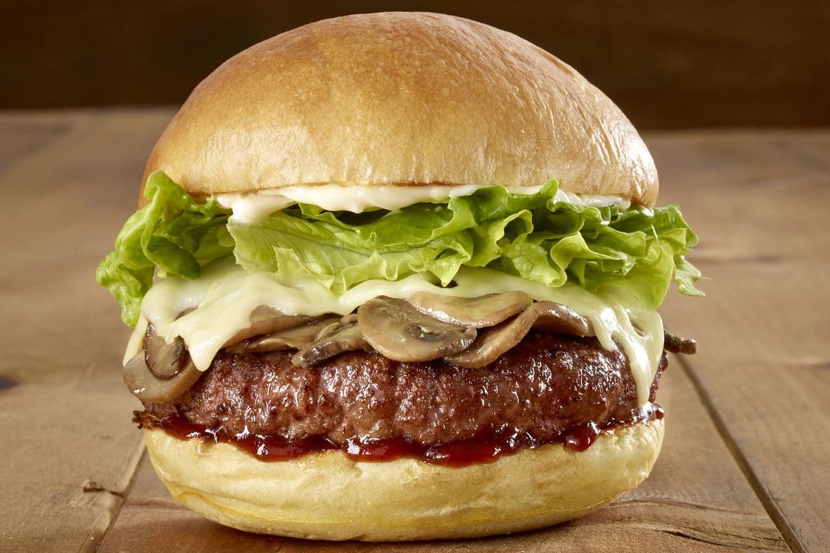 Swiss and Shroom Melt Burger