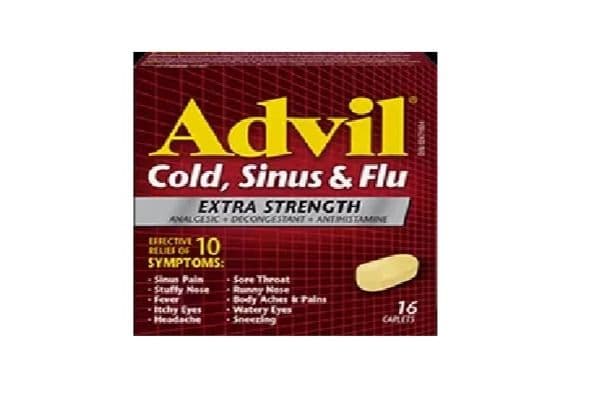 Advil Cold, Sinus, and Fluu Extra Strength Caplets (16's)