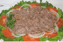 82. Beef Stir-Fry on Tomatoes, Lettuce, and Onions