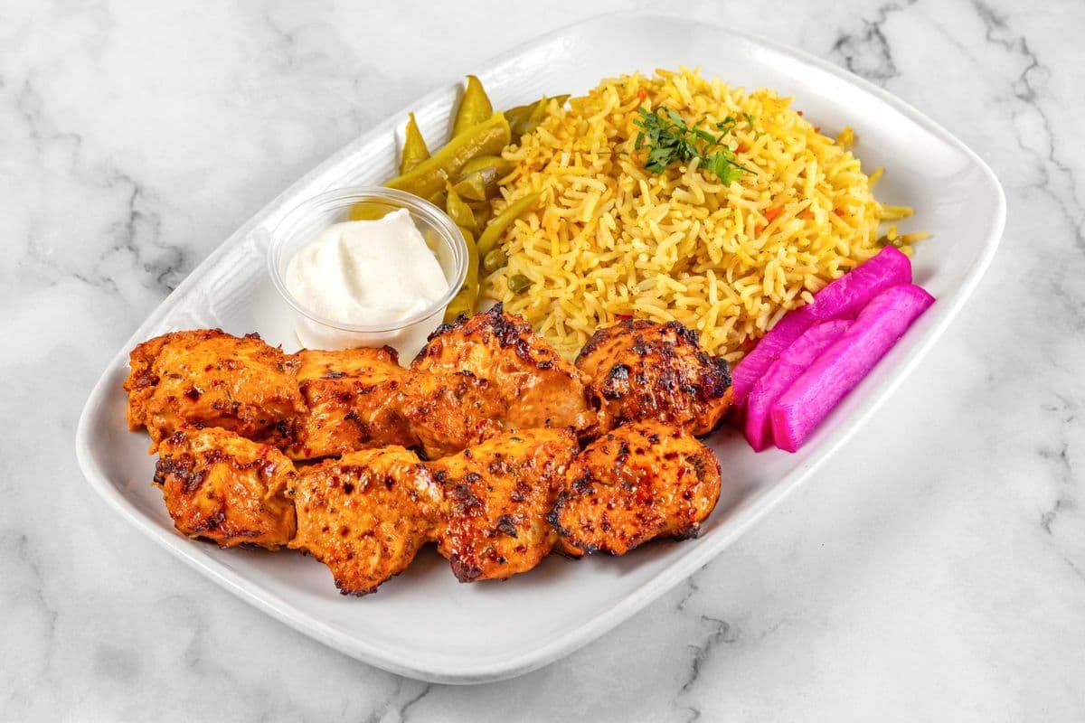 Shish Tawook Plate