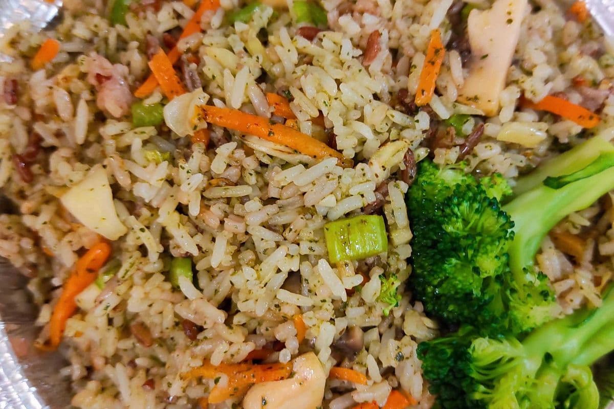 R68. Chinese Toon Leaf and Mushroom Fried Rice