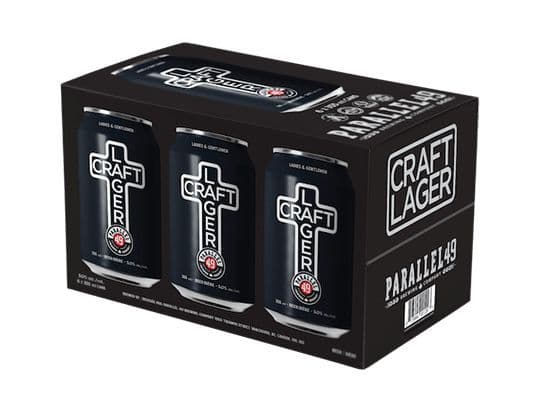 Parallel 49 Craft Lager 6Pack, 355mL can beer (5.00% ABV)