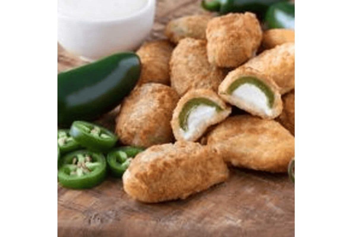 Breaded stuffed Jalapeños (7 Pieces)