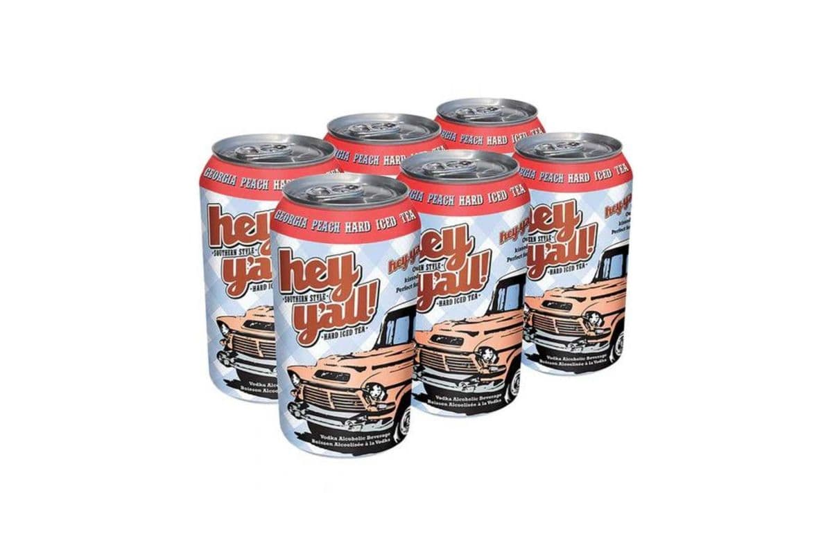 744052 - Hey Y'all Peach Hard Iced Tea (6 x 341ml)