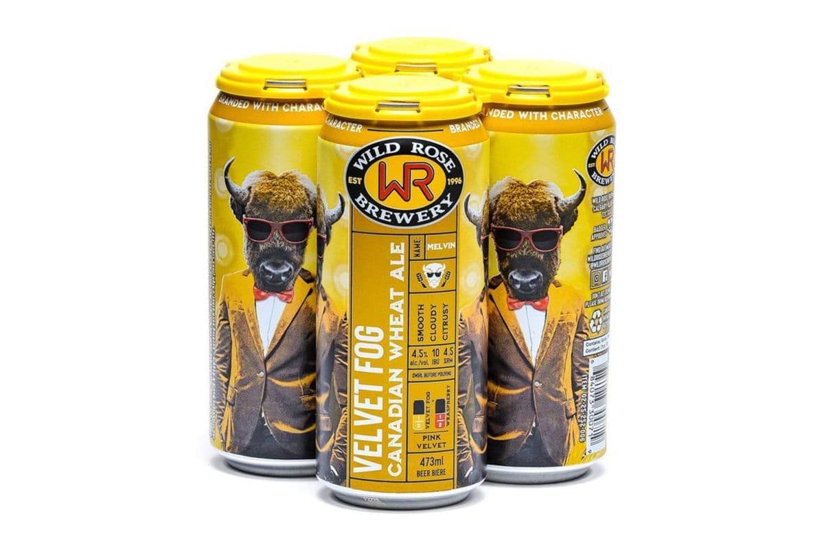 Wild Rose Velvet Fog (Canadian Wheat Ale) (4 Cans) (1 x 473ml)
