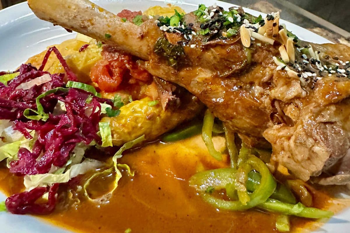 Lamb Shanks with Cabbage Rolls
