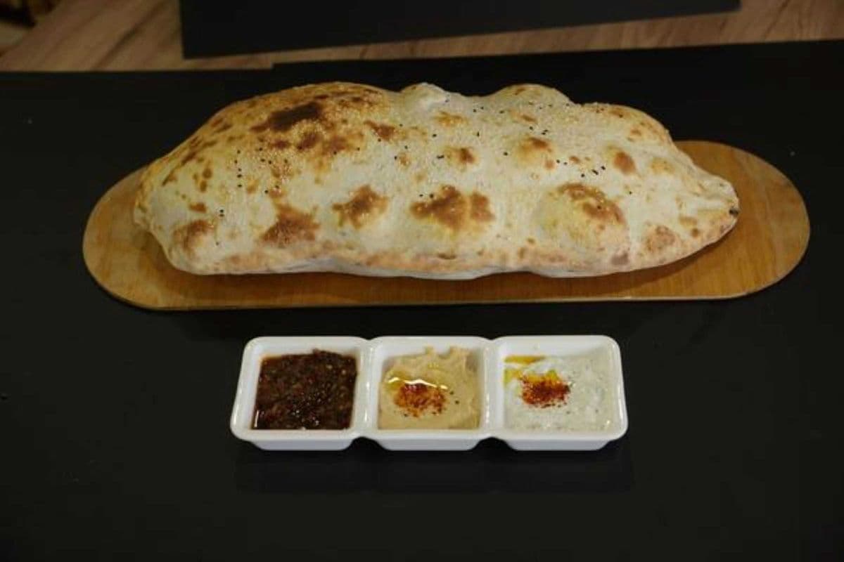 Appetizer Plate with Fresh Bread