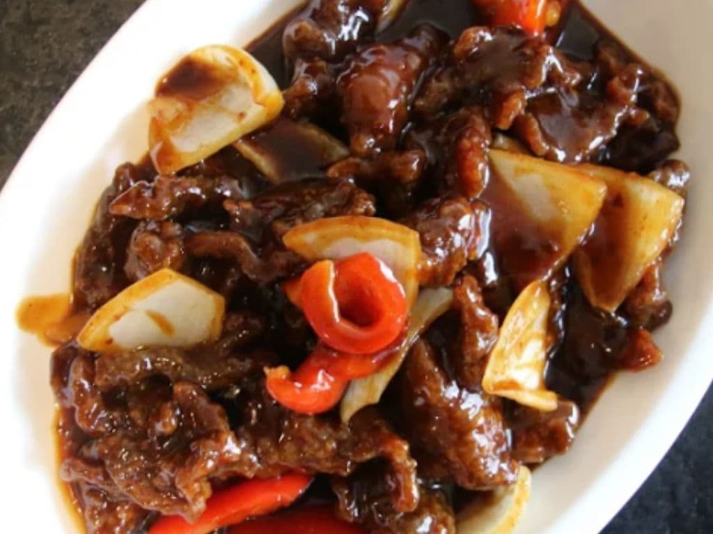 Deep Fried Beef & Szhecuan Sauce