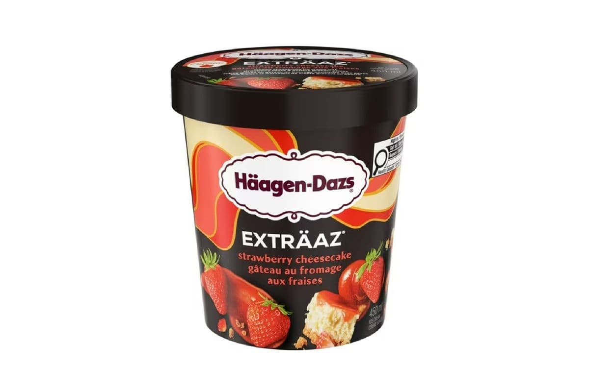 Haagen Dazs Extraas Strawberry Cheesecake (450 ml)