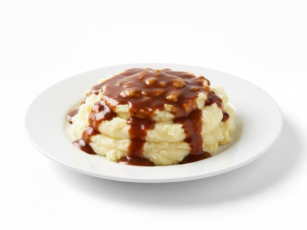 Mashed Potato with Gravy -Large
