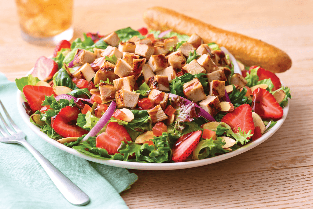 Strawberry Balsamic Chicken Salad
