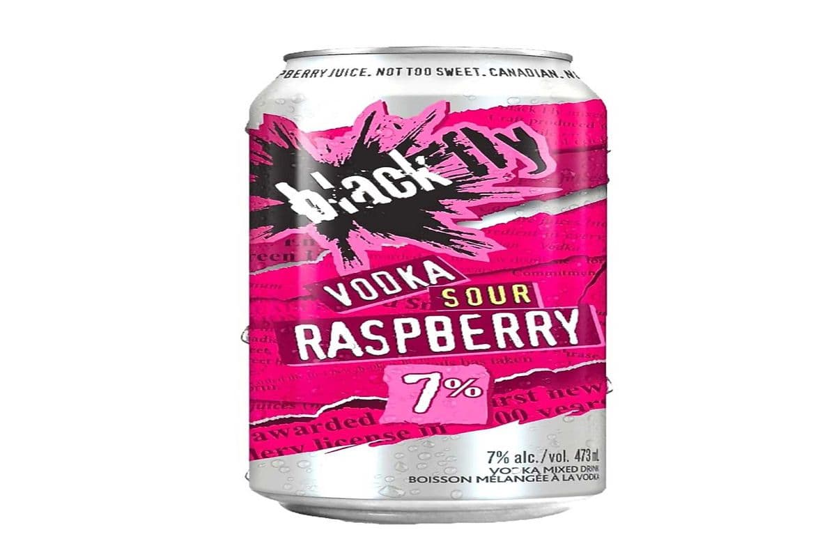 (NEW) BLACK FLY SOUR RASPBERRY TALL CAN 4X473ML (4 x 473ML)