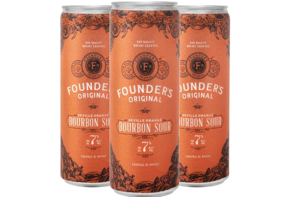 Founders Original Bourbon Sour (4 Pack) (4 x 355 ml Cans)