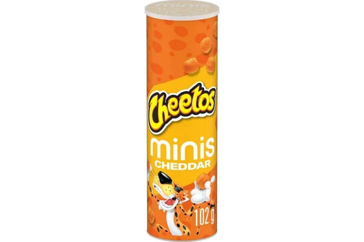 Cheetos Bites Minis Cheddar Cheese Flavoured Snacks - Canister (102 g)