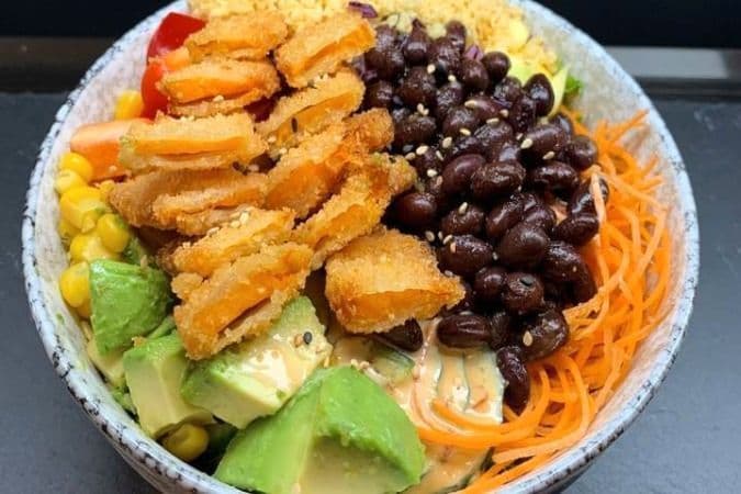 Poké Bol Courge & Haricots Noirs / Butternut Squash & Black Beans
