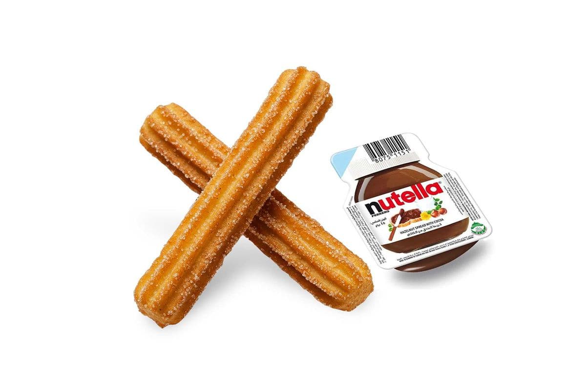 Churros with Nutella (2 churros)