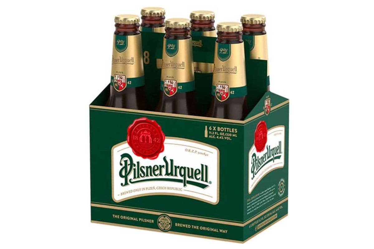 Pilsner Urquell Pale Lager, Czech Republic (6 Bottles) (6 x 330ml)